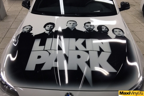 Винилография Linkin Park на капот BMW